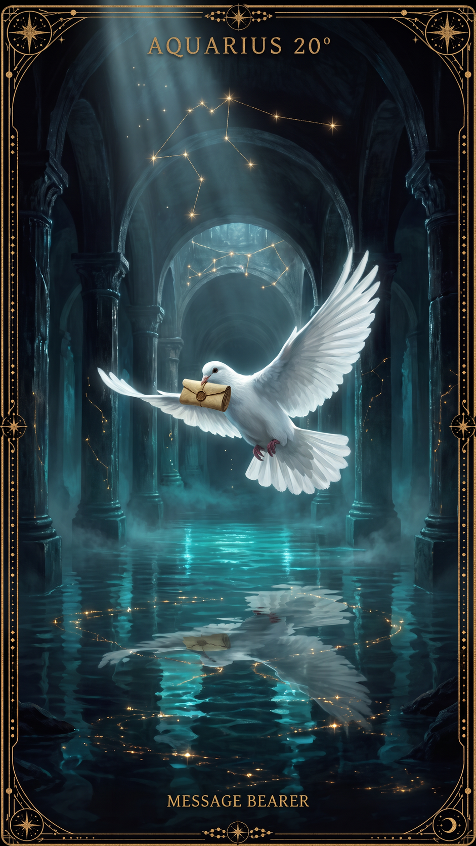 AQUARIUS 20° — A Big White Dove Bearing A Message