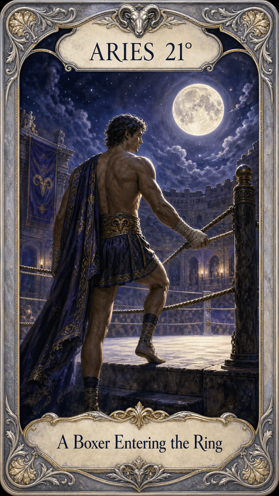 ARIES 21° — A Boxer Entering the Ring
