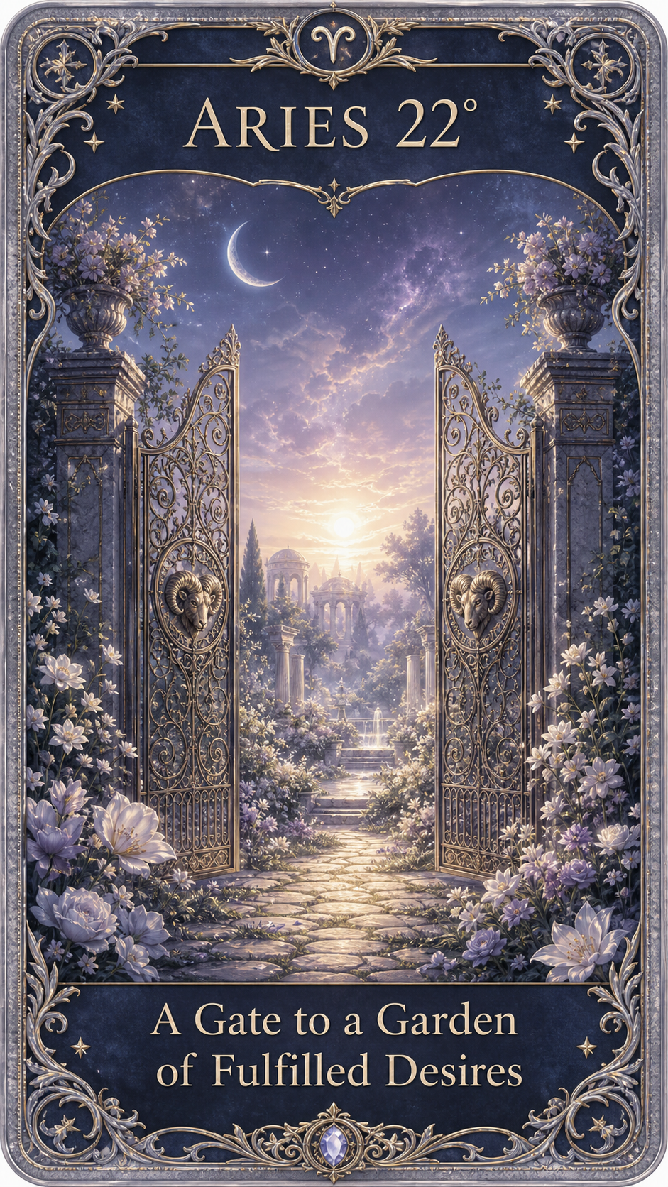 ARIES 22° — A Gate to a Garden of Fulfilled Desires