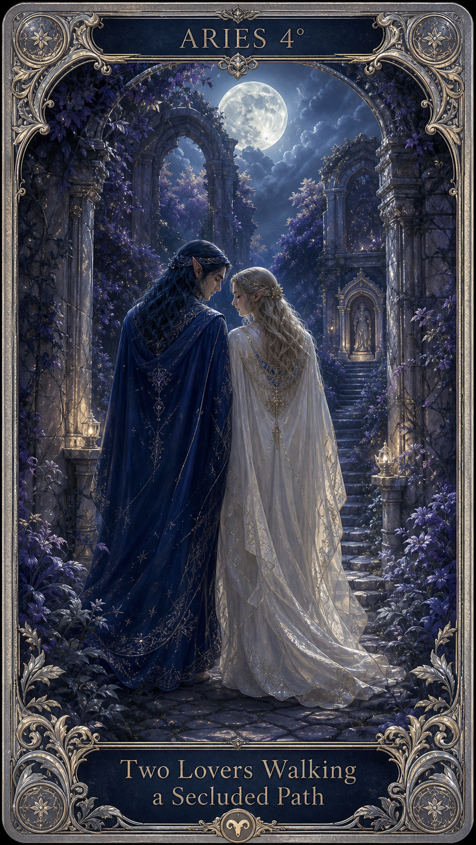 ARIES 4° — Two Lovers Walking a Secluded Path