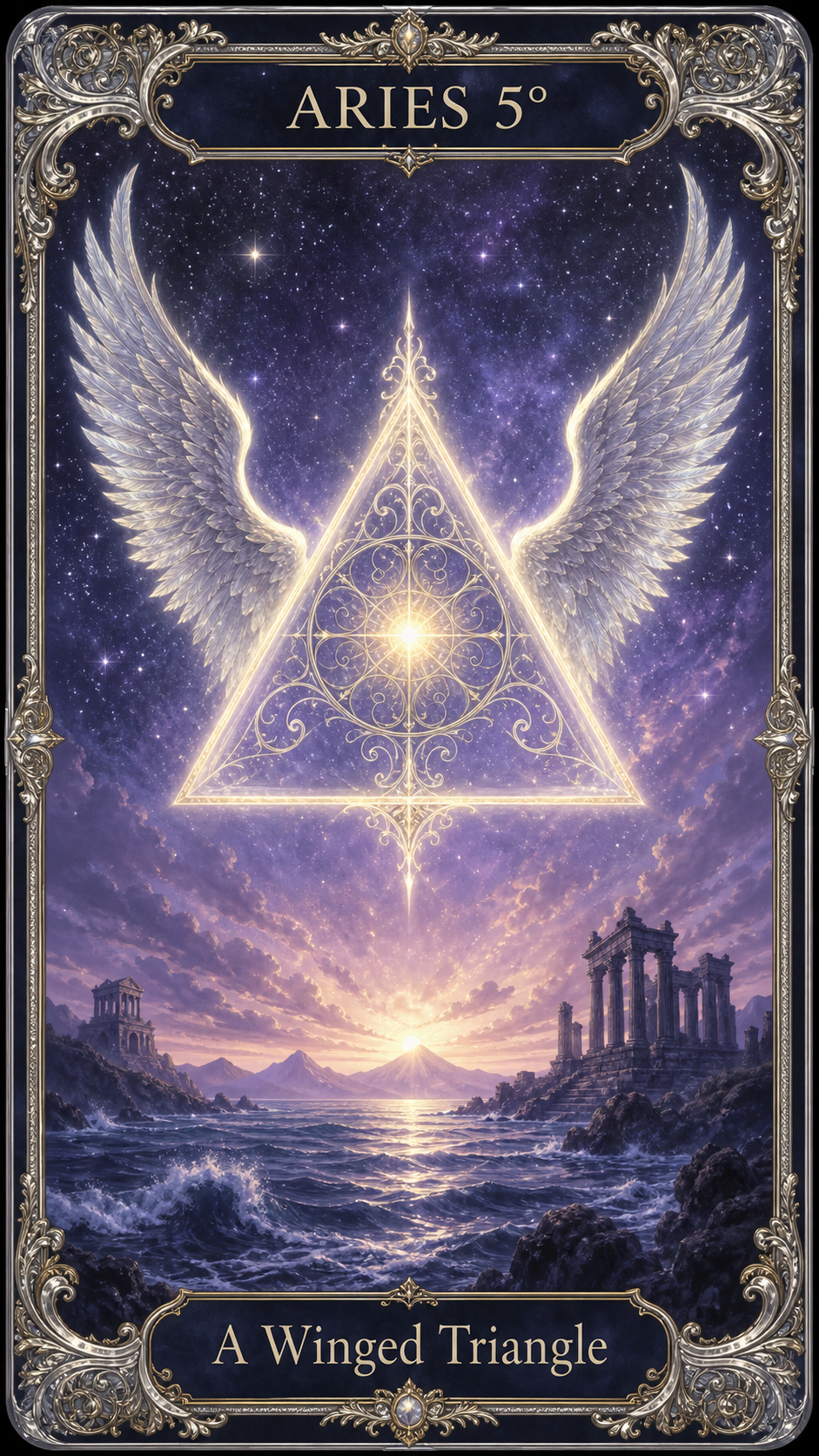 ARIES 5° — A Winged Triangle