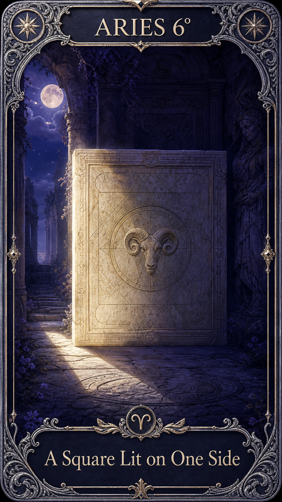 ARIES 6° — A Square Lit on One Side