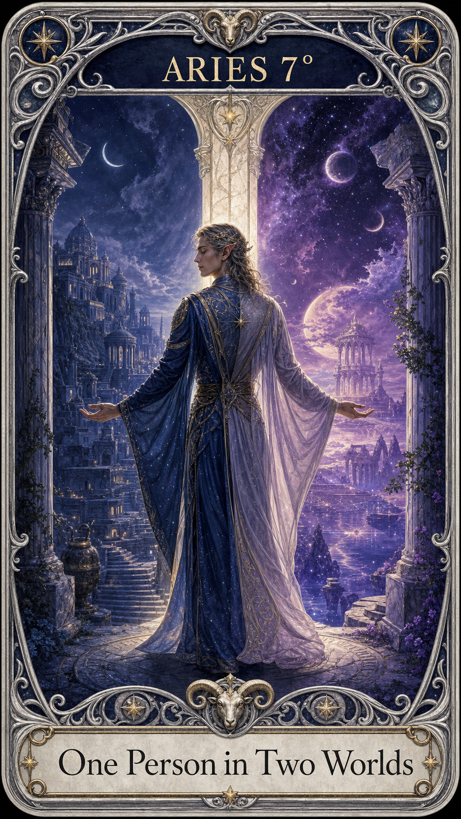ARIES 7° — One Person in Two Worlds