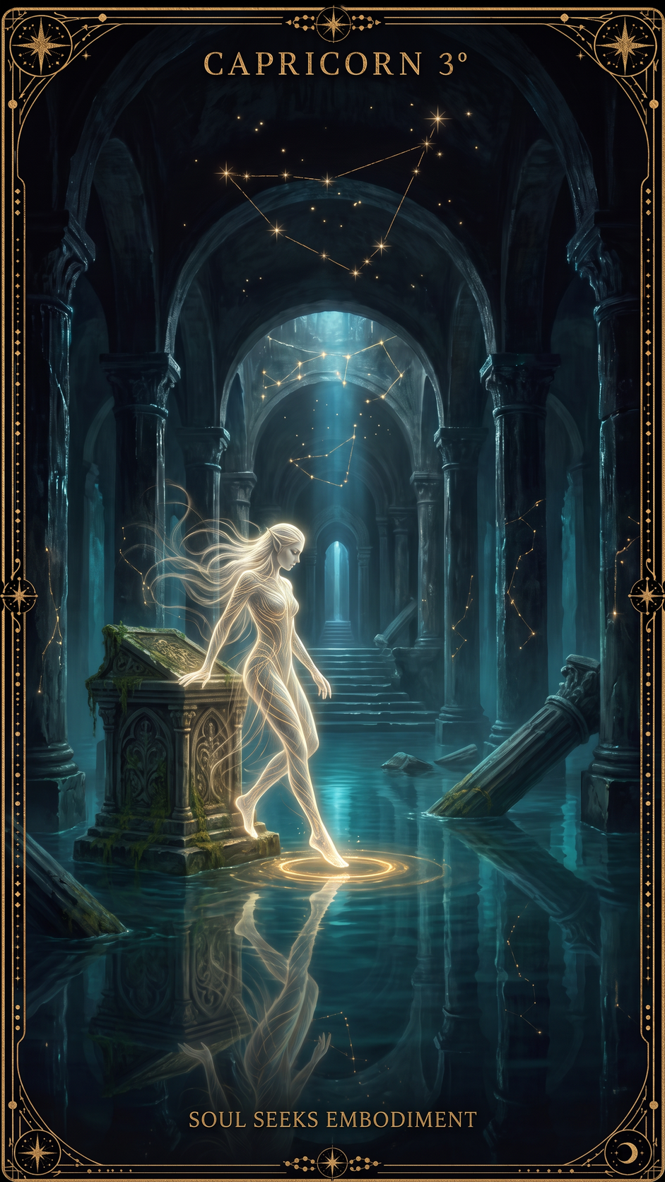 CAPRICORN 3° — A Human Soul, In Its Eagerness For New Experiences, Seeks Embodiment
