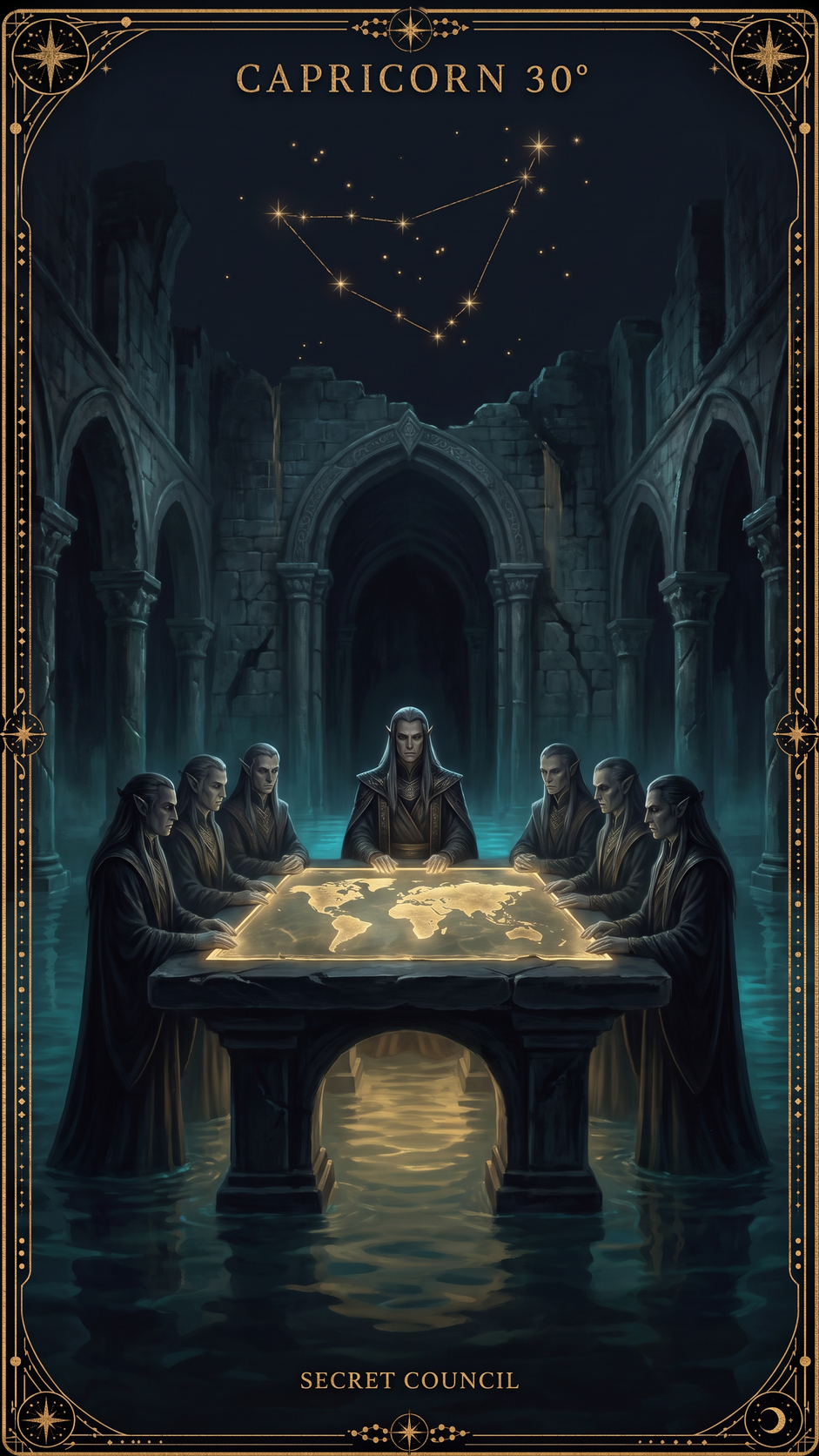 CAPRICORN 30° — A Secret Meeting Of Men Responsible For Executive Decisions In World Affairs