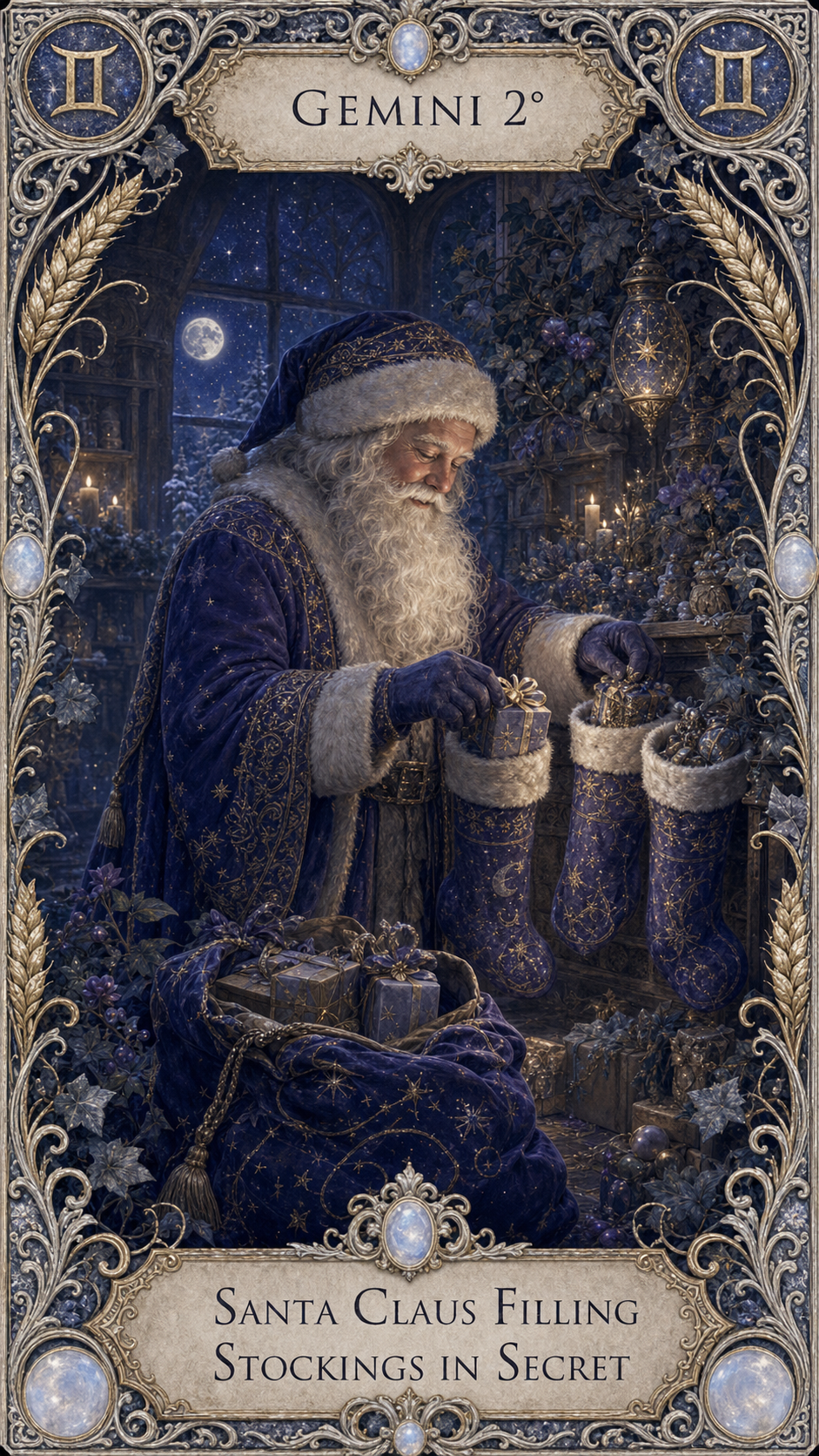 GEMINI 2° — Santa Claus Filling Stockings in Secret
