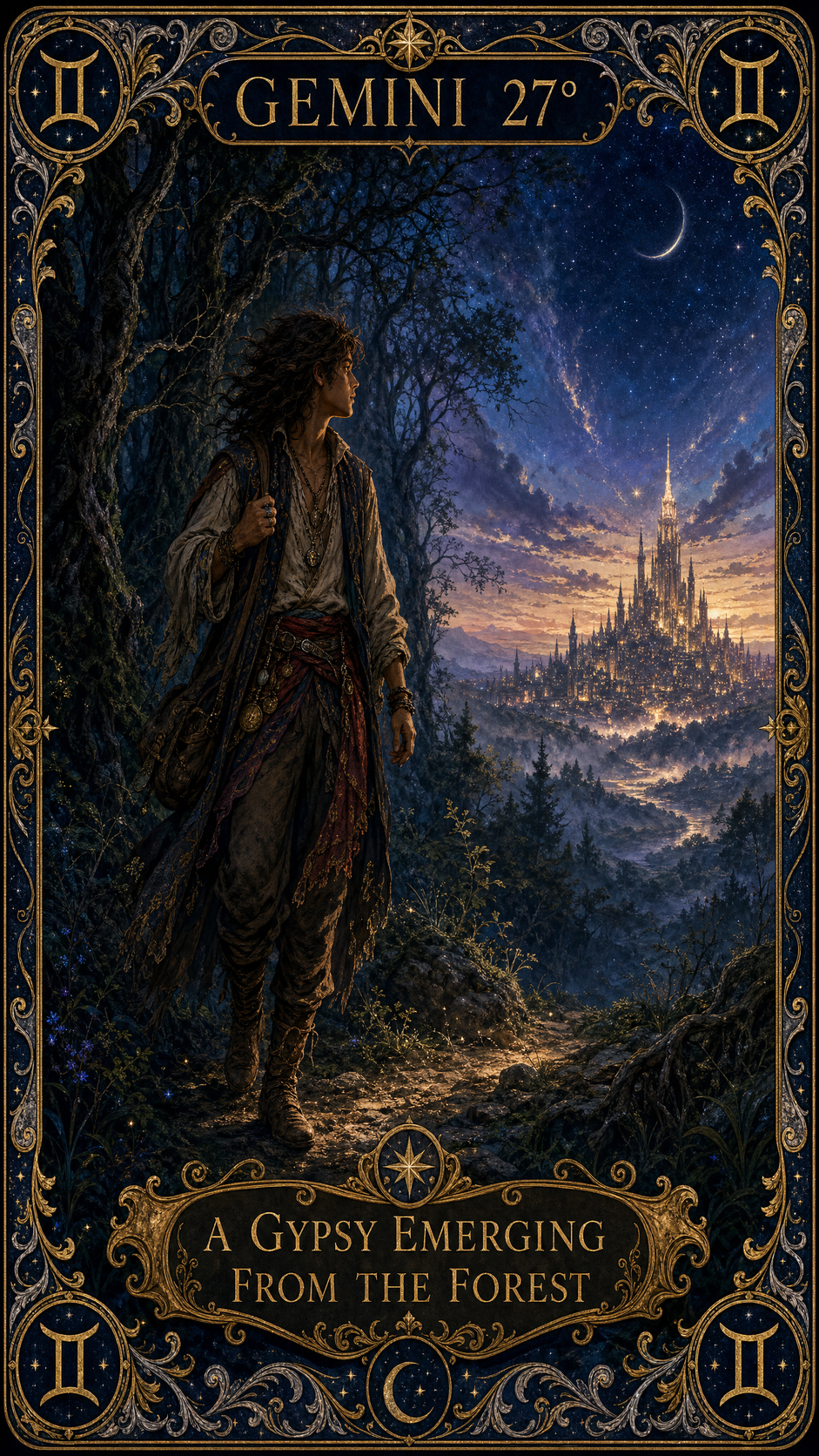 GEMINI 27° — A Gypsy Emerging From The Forest