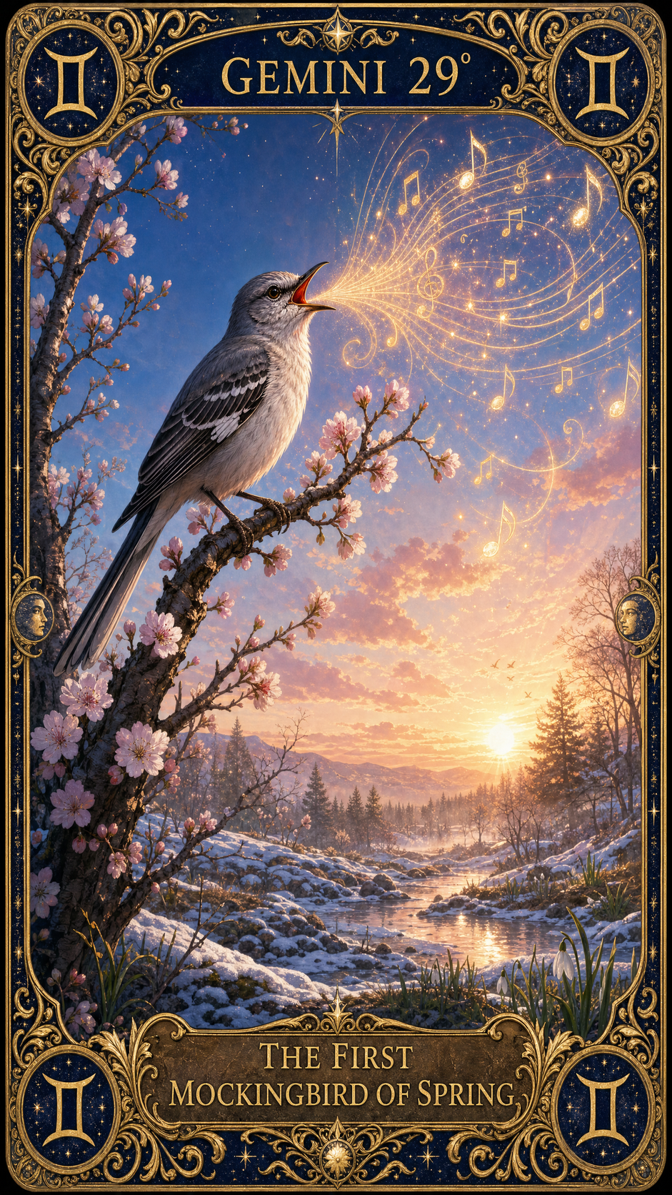 GEMINI 29° — The First Mockingbird Of Spring