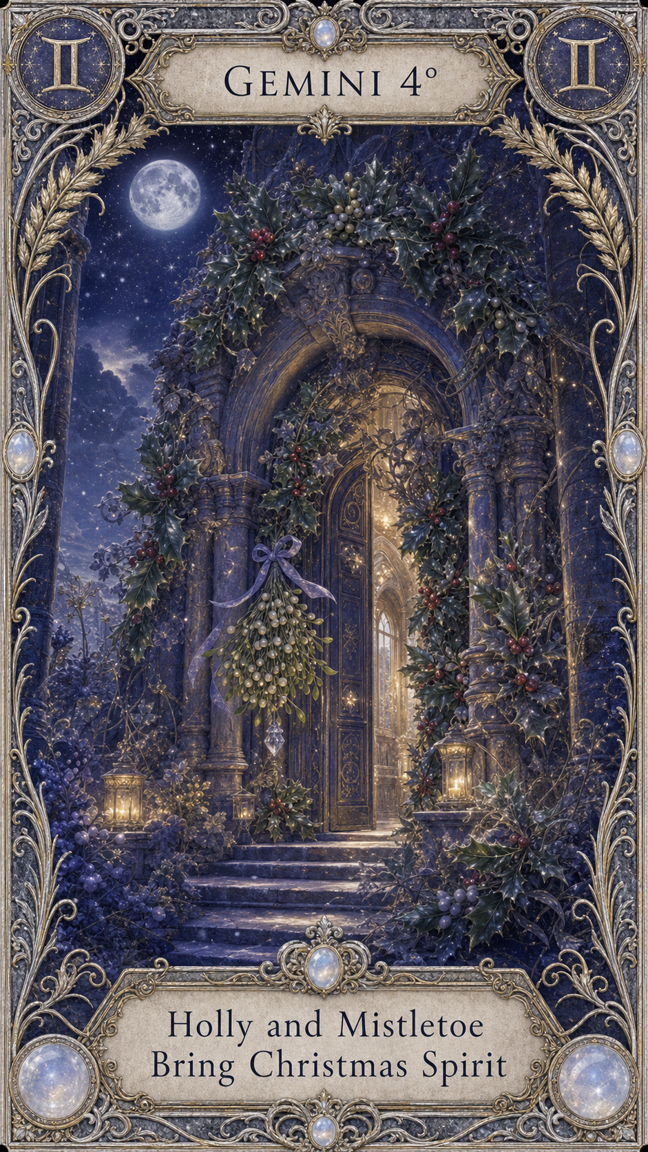 GEMINI 4° — Holly and Mistletoe Bring Christmas Spirit