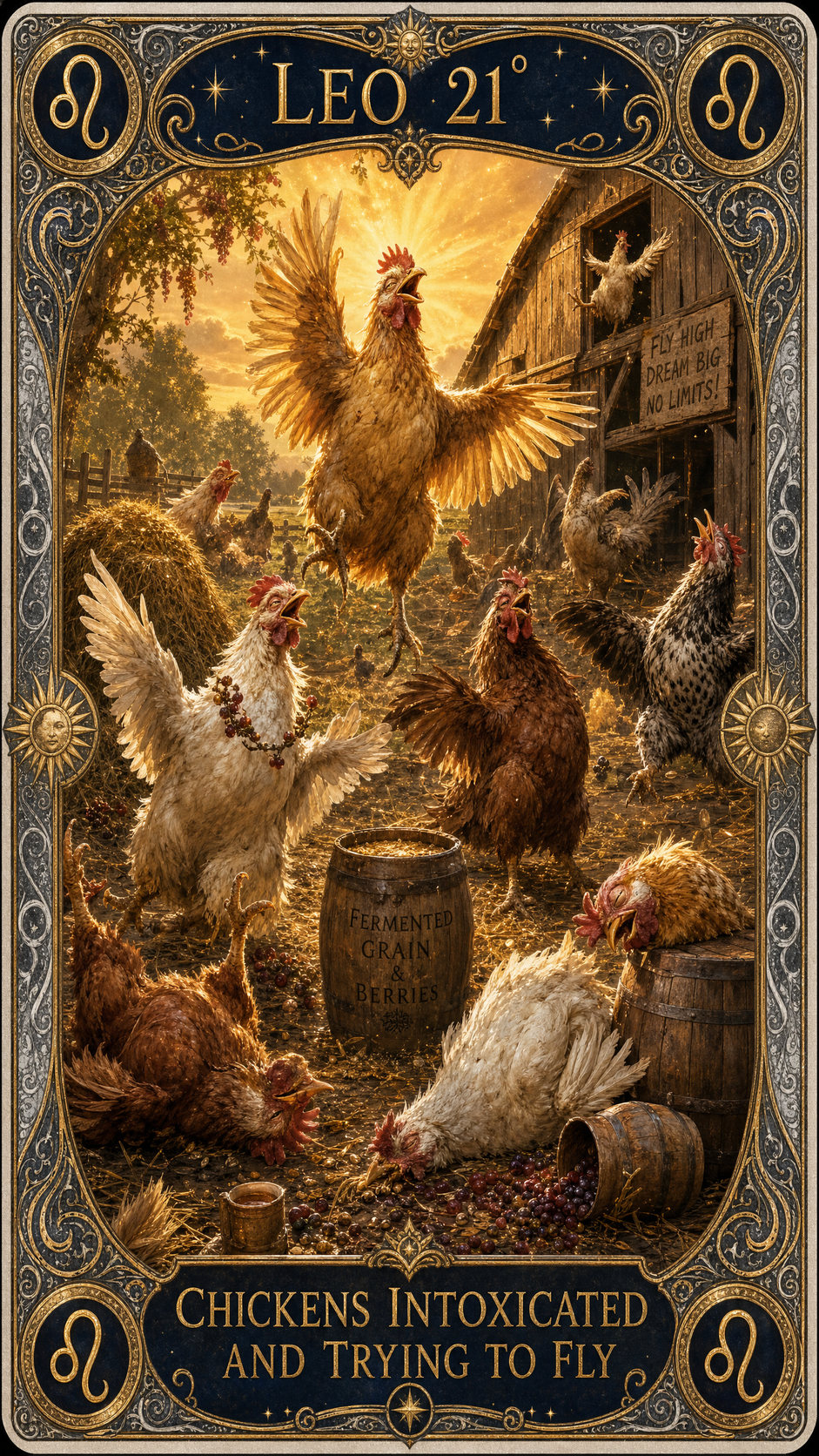 LEO 21° — Chickens Intoxicated And Trying To Fly