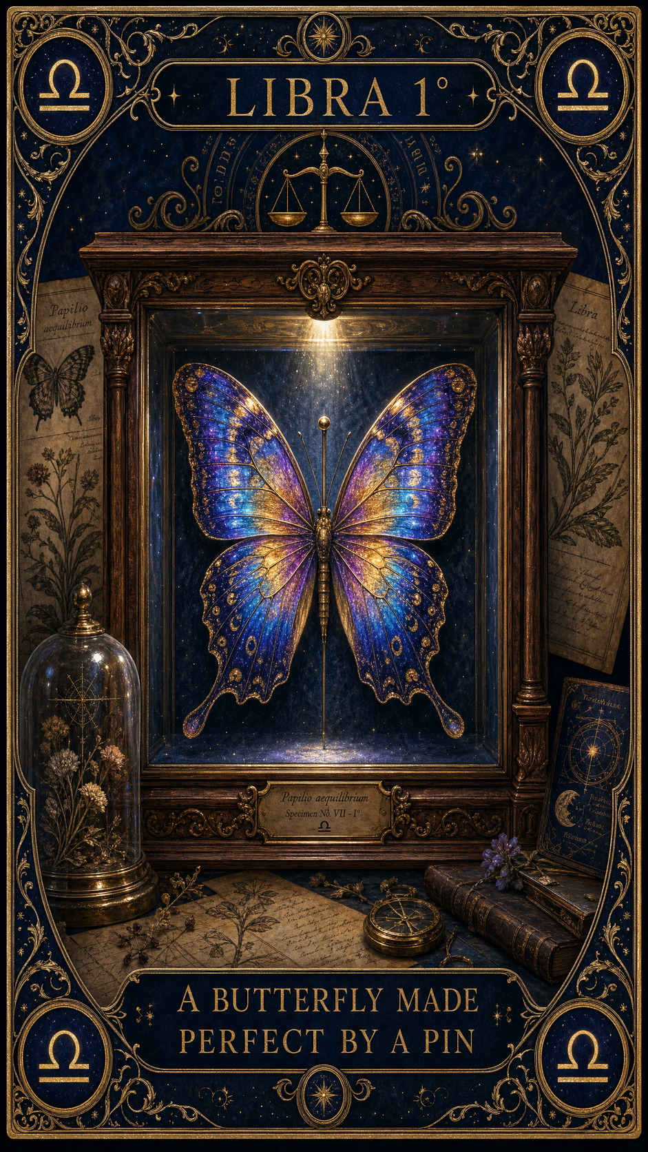 LIBRA 1° — A Butterfly Made Perfect By A Pin