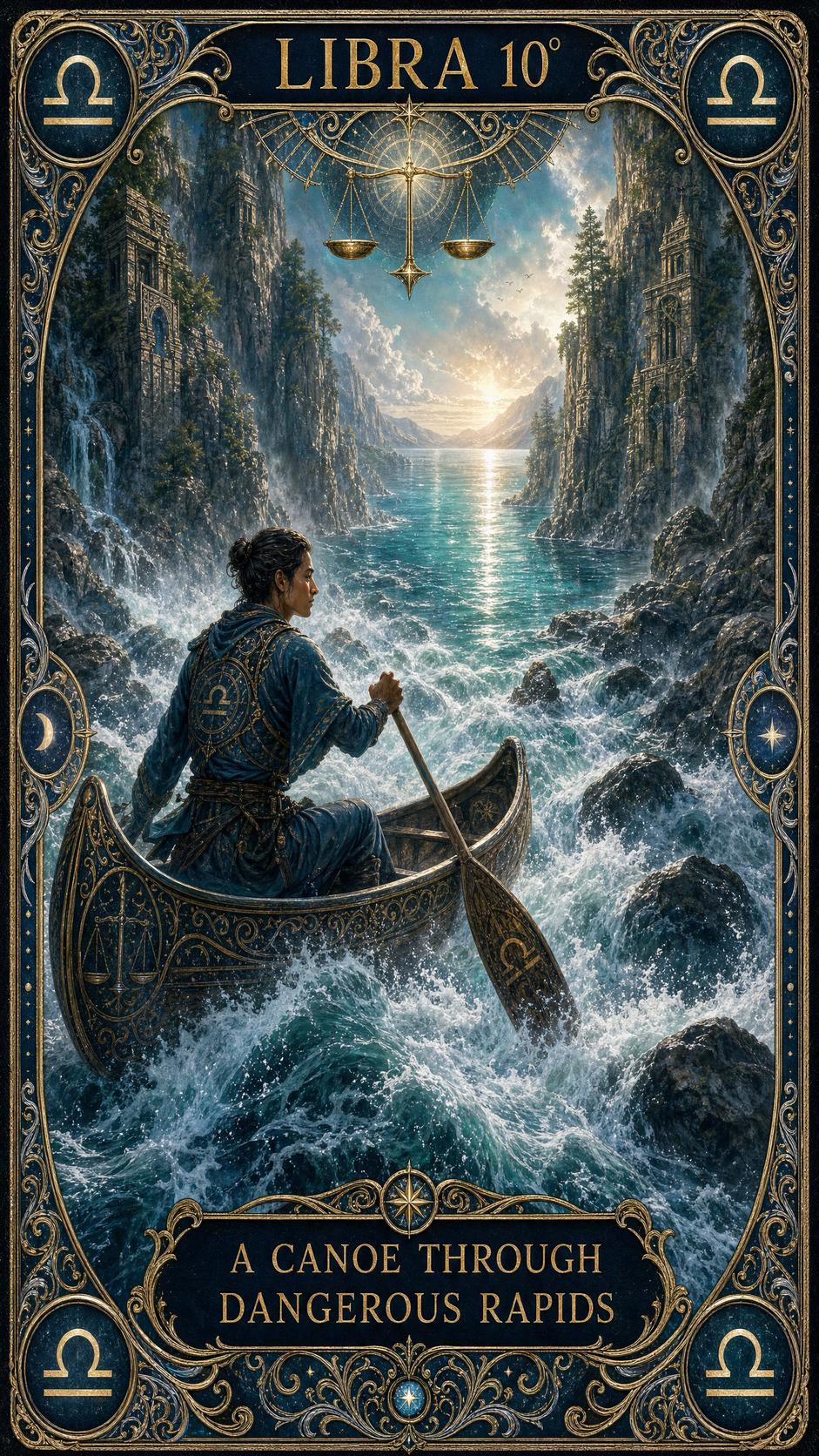 LIBRA 10° — A Canoe Through Dangerous Rapids