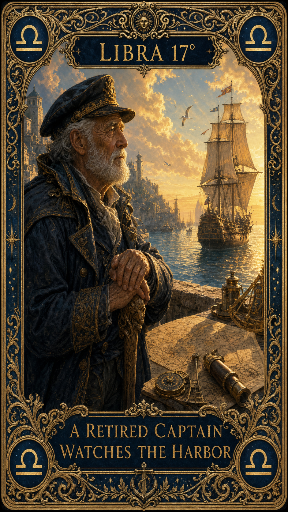 LIBRA 17° — A Retired Captain Watches The Harbor