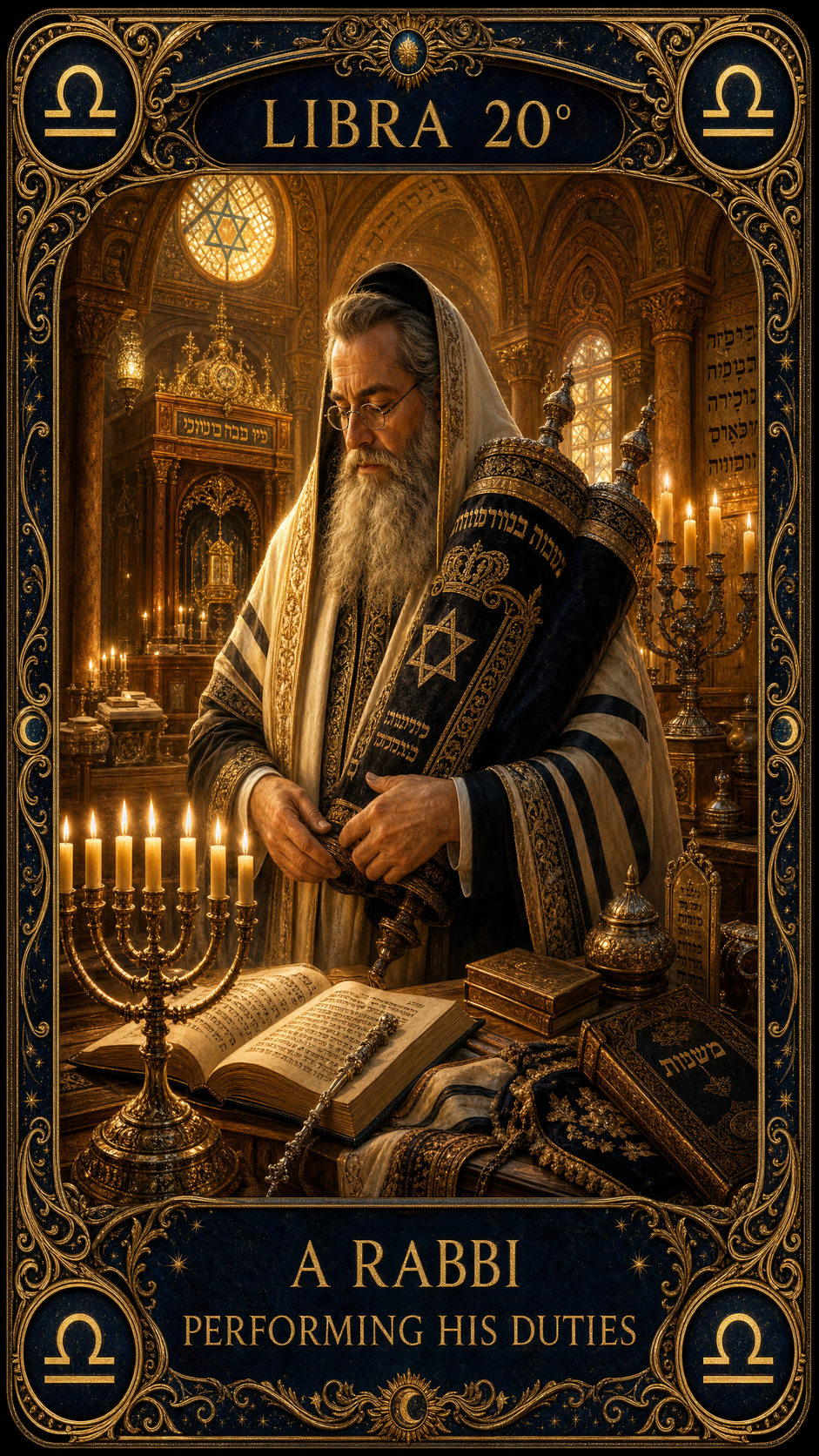 LIBRA 20° — A Rabbi Performing His Duties