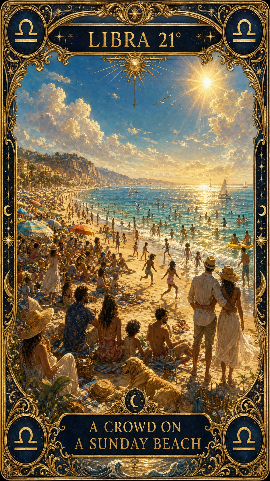 LIBRA 21° — A Crowd On A Sunday Beach