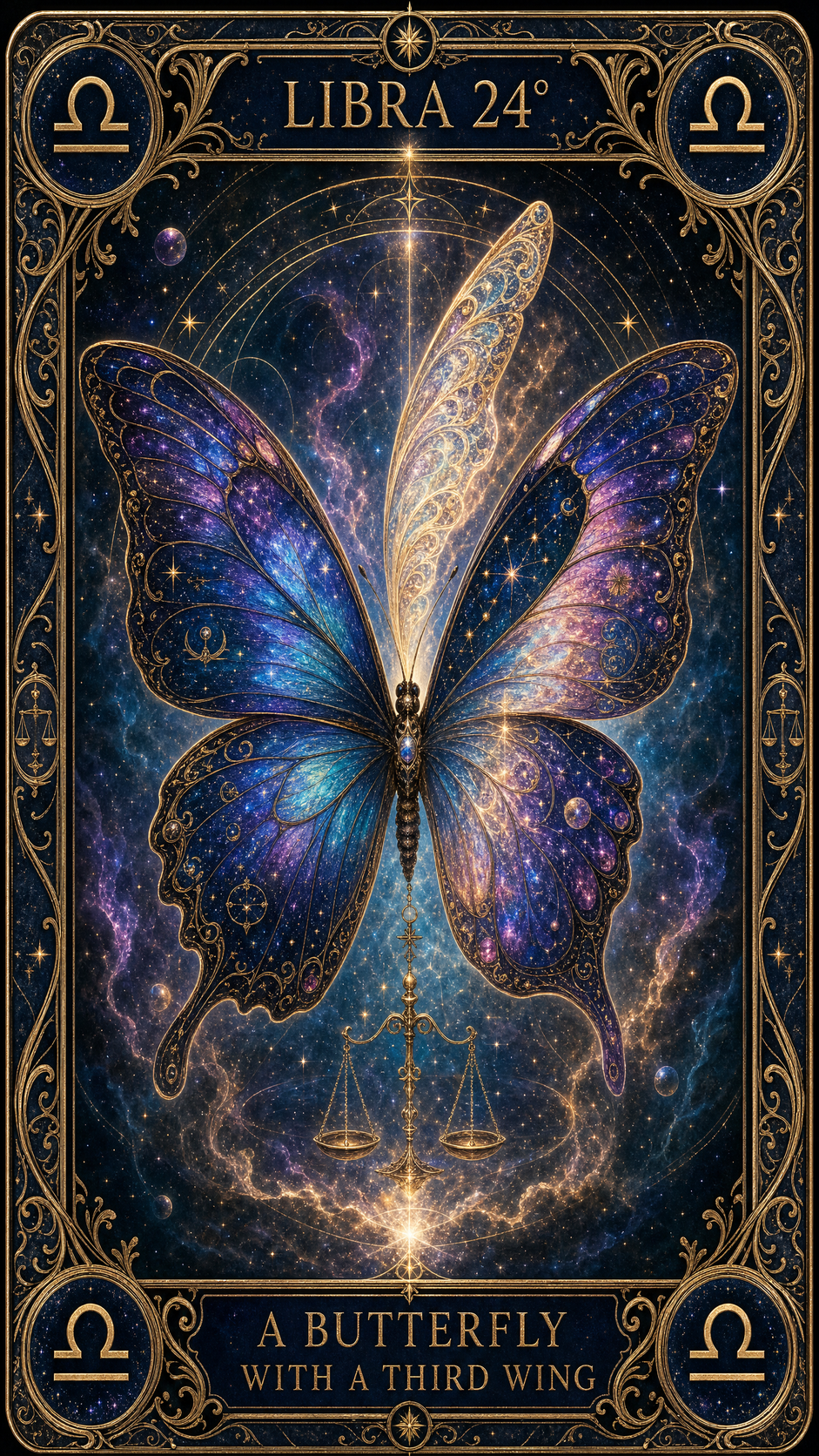 LIBRA 24° — A Butterfly With A Third Wing