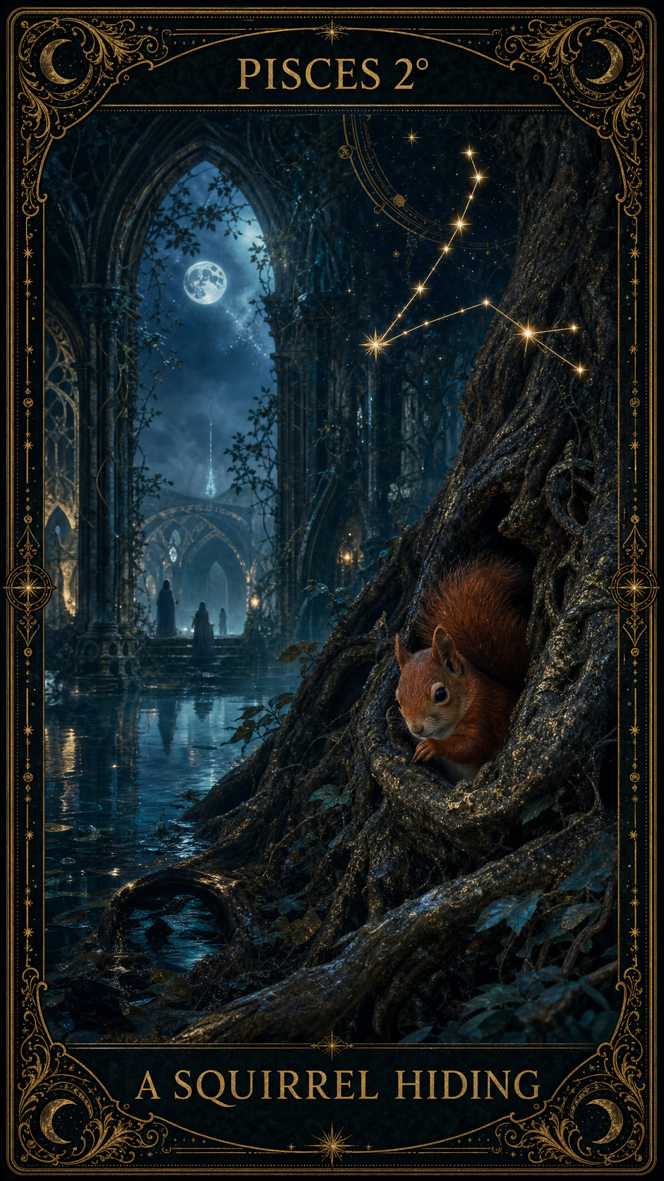 PISCES 2° — A Squirrel Hiding From Hunters