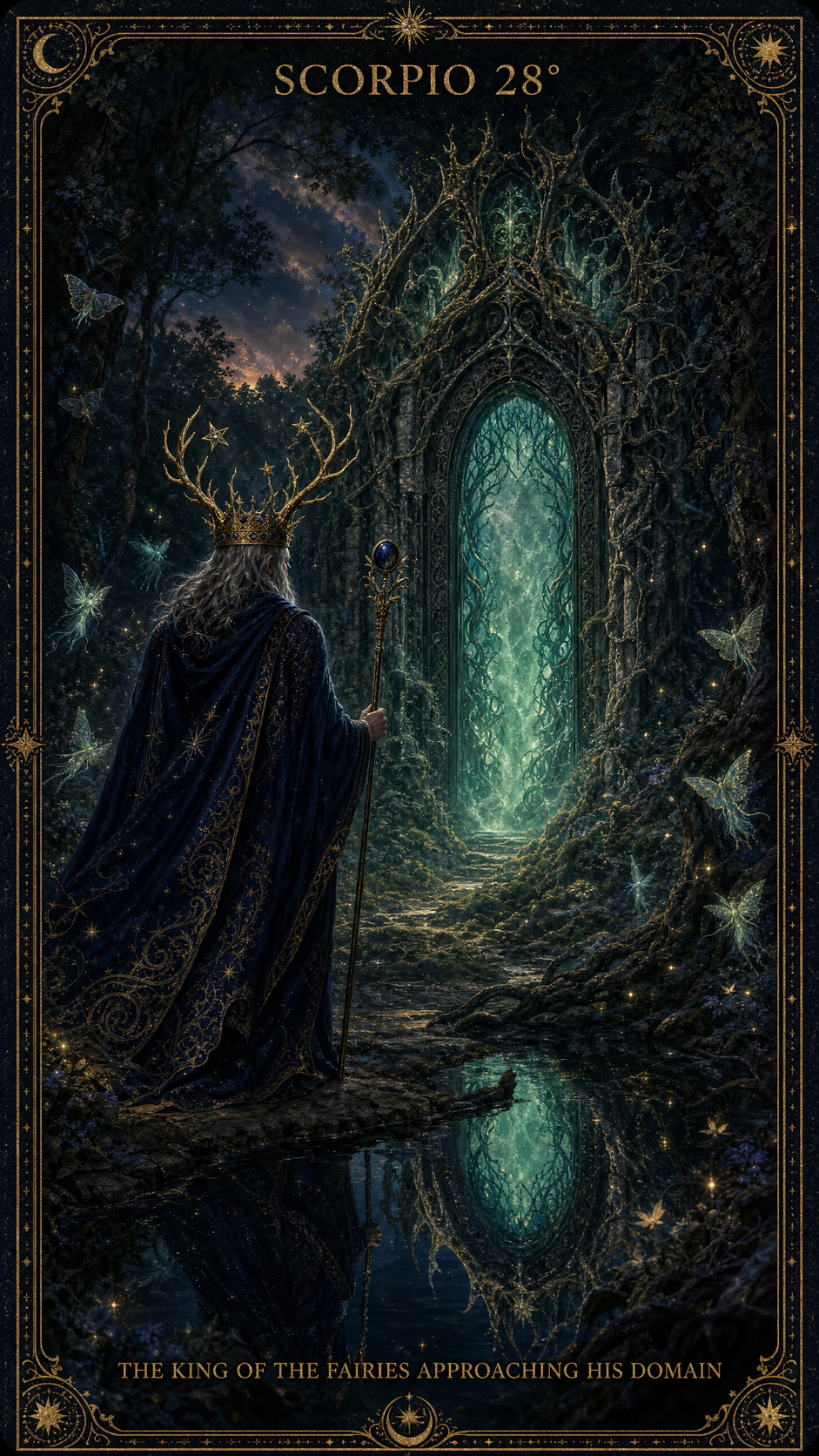 SCORPIO 28° — The King Of The Fairies Approaching His Domain