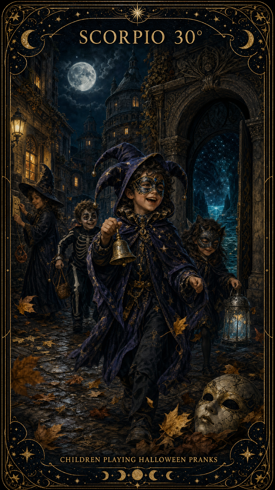 SCORPIO 30° — Children Playing Halloween Pranks