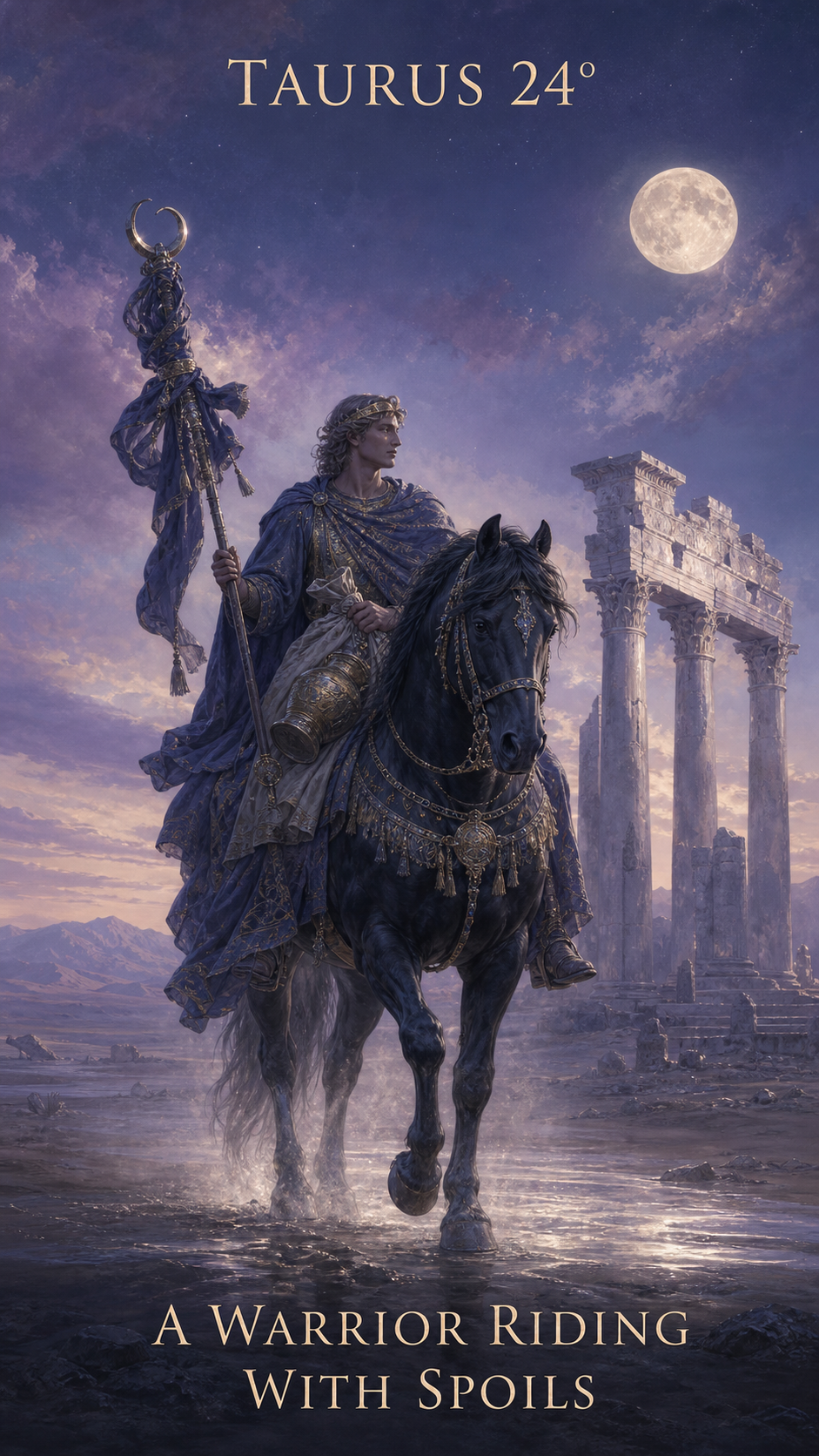 TAURUS 24° — A Warrior Riding with Spoils