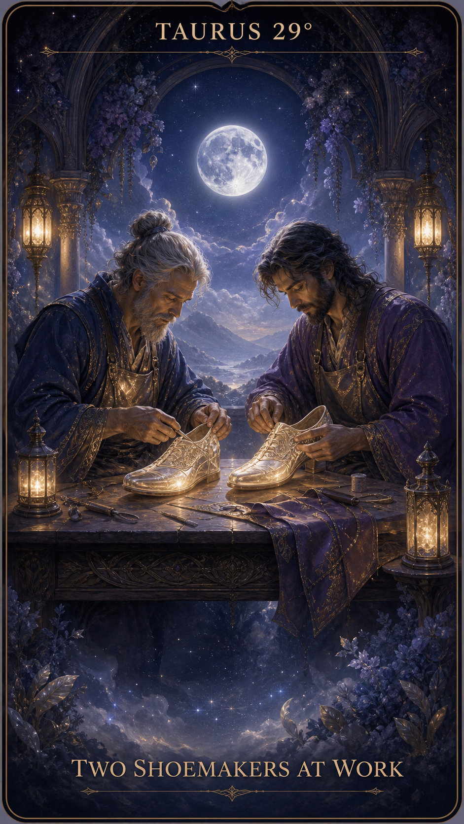TAURUS 29° — Two Shoemakers at Work