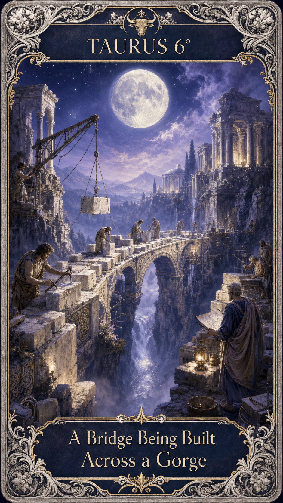 TAURUS 6° — A Bridge Being Built Across a Gorge