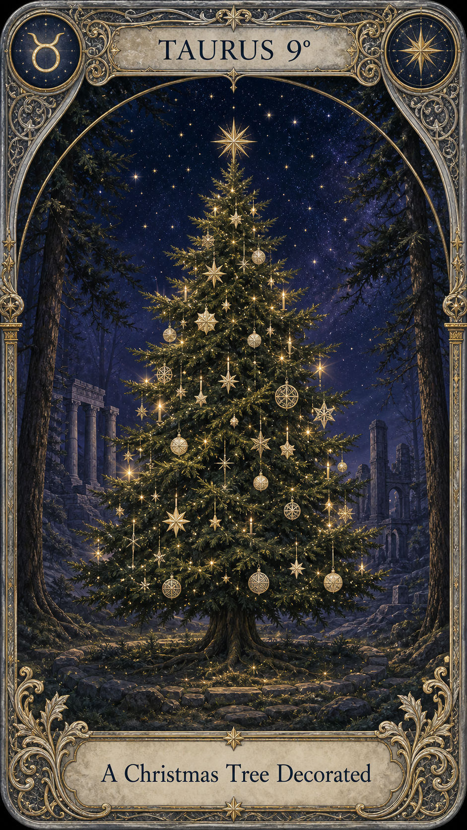 TAURUS 9° — A Christmas Tree Decorated