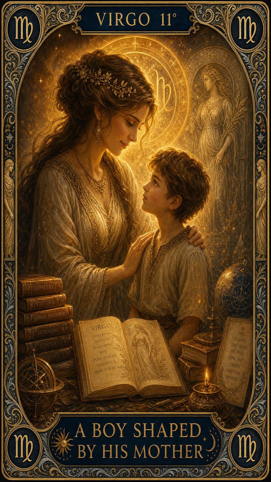 VIRGO 11° — A Boy Shaped By His Mother