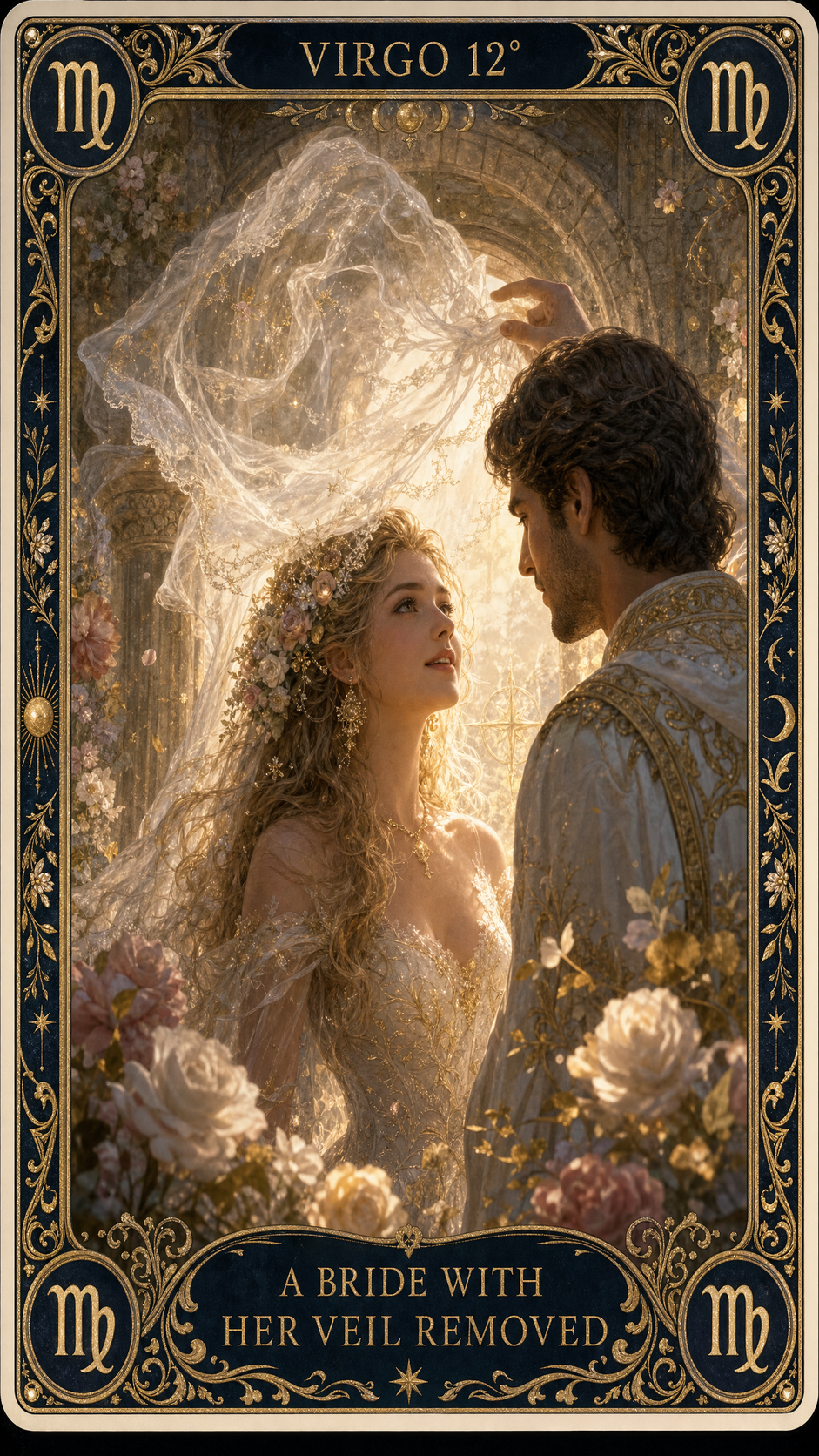 VIRGO 12° — A Bride With Her Veil Removed
