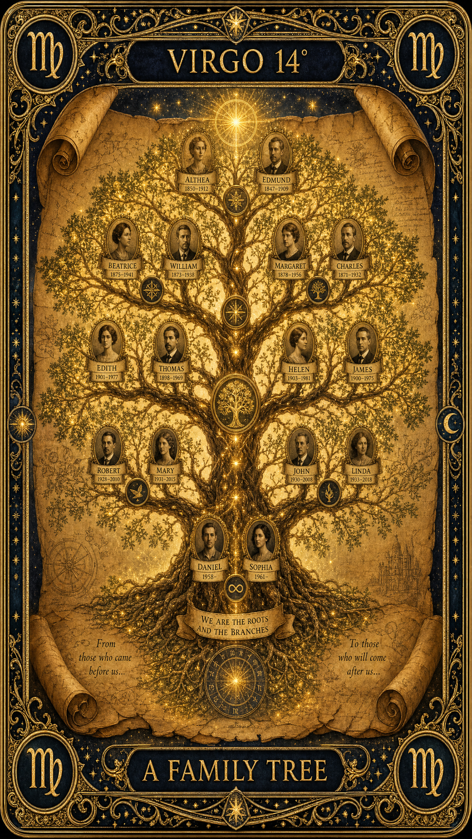 VIRGO 14° — A Family Tree