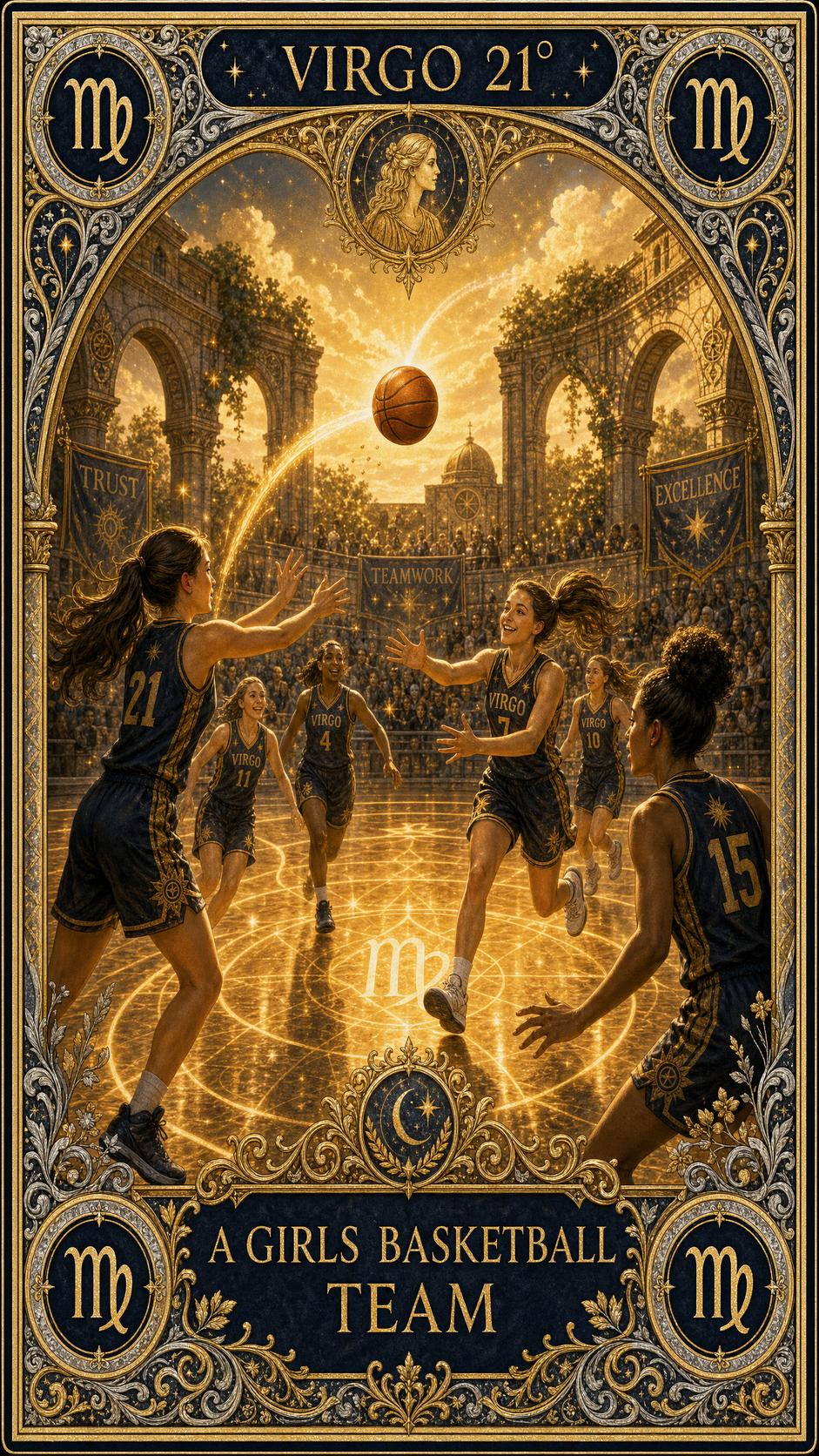 VIRGO 21° — A Girls Basketball Team