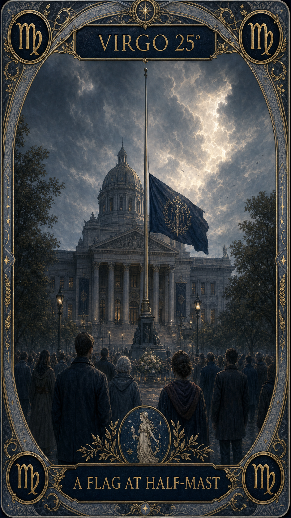 VIRGO 25° — A Flag At Half-Mast