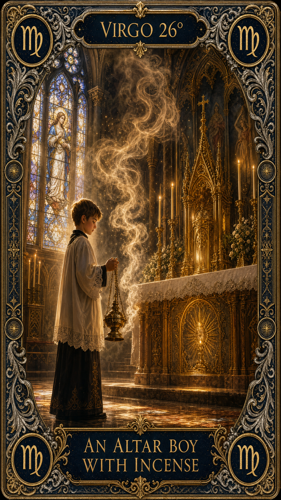 VIRGO 26° — An Altar Boy With Incense