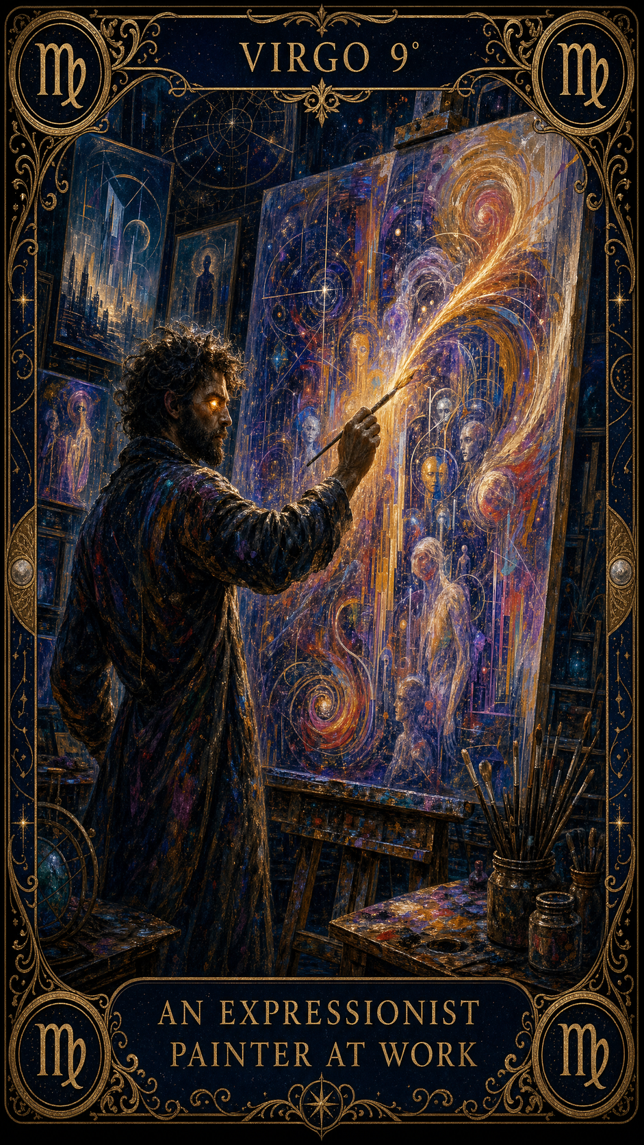 VIRGO 9° — An Expressionist Painter At Work